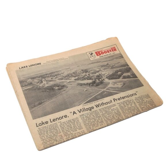 Vintage Newspaper 1975 Naicam Saskatchewan Community Booter - Lake Lenore Rail - Picture 7 of 7